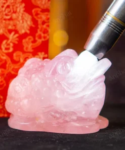 Thiềm Thừ Thạch Anh Hồng - 11cm - M1366078