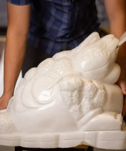 Thiềm Thừ (Cóc 3 Chân, Cóc Ngậm Tiền) Ngọc Marble ~110kg