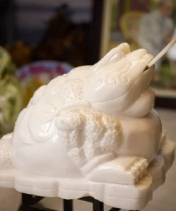 Thiềm Thừ (Cóc 3 Chân, Cóc Ngậm Tiền) Ngọc Marble ~110kg