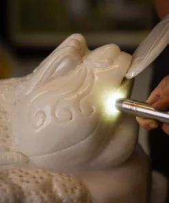 Thiềm Thừ (Cóc 3 Chân, Cóc Ngậm Tiền) Ngọc Marble ~110kg