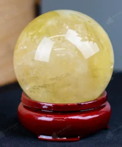 Quả Cầu Phong Thủy Đá Thạch Anh Vàng - 0,27kg - M1453027