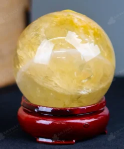 Quả Cầu Phong Thủy Đá Thạch Anh Vàng - 0,31kg - M1453031