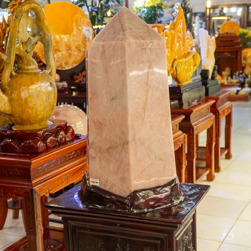 TRỤ ĐÁ THẠCH ANH HỒNG 99,5Kg - M1147