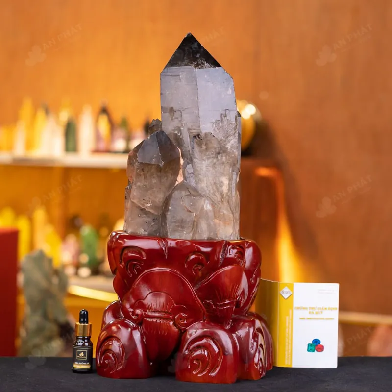 Trụ Đá Thạch Anh Thô Tím Khói - 10,8kg - M1455108