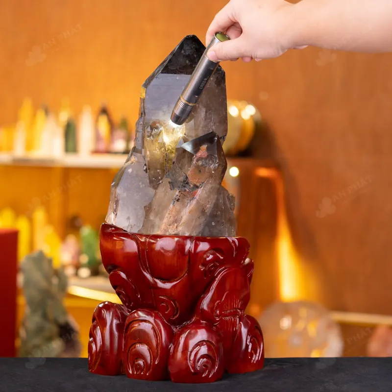 Trụ Đá Thạch Anh Thô Tím Khói - 10,8kg - M1455108