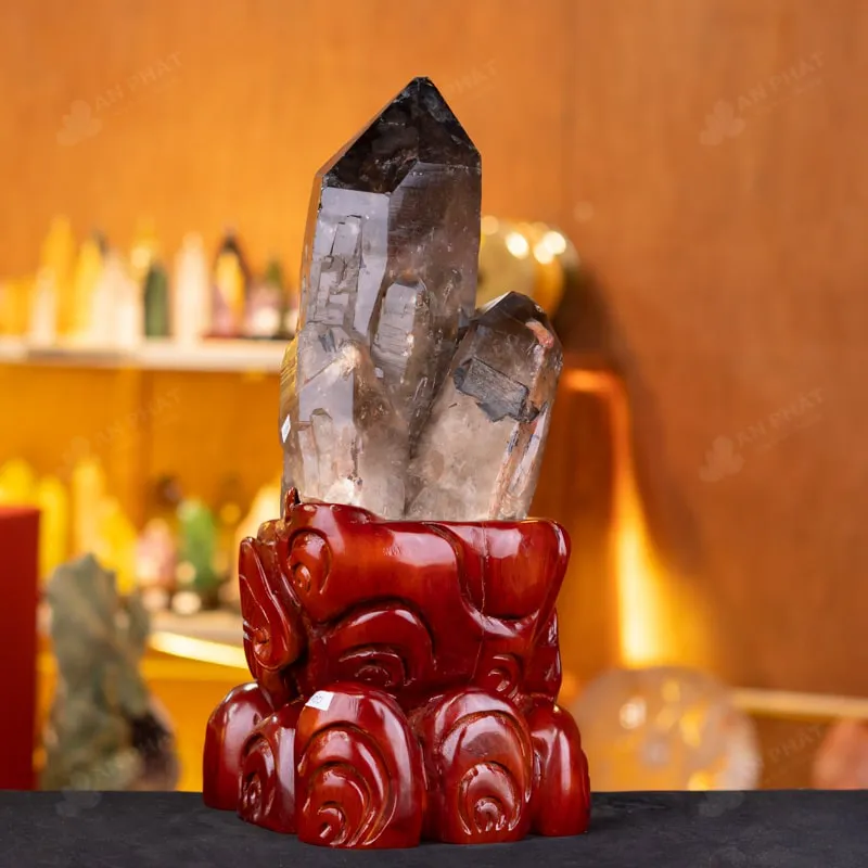 Trụ Đá Thạch Anh Thô Tím Khói - 10,8kg - M1455108