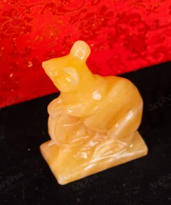 Tượng Chuột Đá Ngọc Hoàng Long - 10cm - M28500272