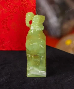 Tượng Dê Đá Onyx Xanh - 12cm - M29010411