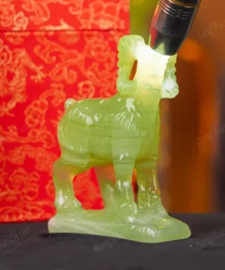 Tượng Dê Đá Onyx Xanh - 12cm - M29010411