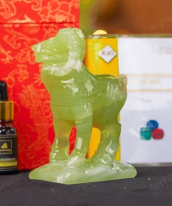 Tượng Dê Đá Onyx Xanh - 12cm - M29010411