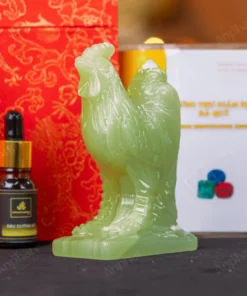 Tượng Gà Đá Onyx Xanh - 12cm - M29010438