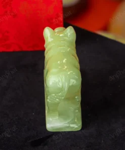 Tượng Lợn Đá Onyx Xanh - 12cm - M2901054