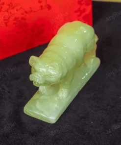 Tượng Lợn Đá Onyx Xanh - 12cm - M2901054