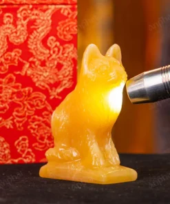 Tượng Mèo Đá Ngọc Hoàng Long - 10cm - M28500308