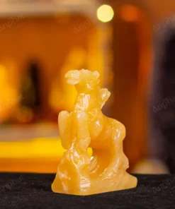 Tượng Ngựa Đá Ngọc Hoàng Long - 10cm - M28500239