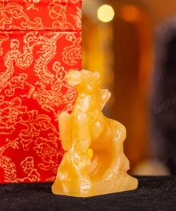 Tượng Ngựa Đá Ngọc Hoàng Long - 10cm - M28500239