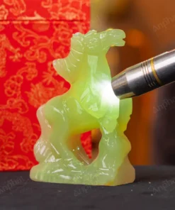 Tượng Ngựa Đá Onyx Xanh - 12cm - M2901041