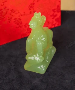 Tượng Ngựa Đá Onyx Xanh - 12cm - M2901041