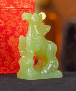 Tượng Ngựa Đá Onyx Xanh - 12cm - M2901041