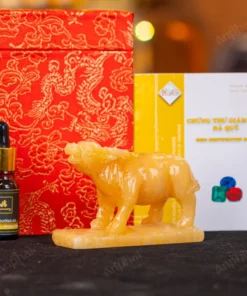 Tượng Trâu Đá Ngọc Hoàng Long - 10cm - M2850027