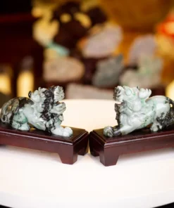 Cặp Tỳ Hưu Ngọc Phỉ Thúy (Ngọc Jadeite) Tự Nhiên Cao Cấp 2,3kg - M23502