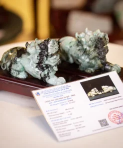 Cặp Tỳ Hưu Ngọc Phỉ Thúy (Ngọc Jadeite) Tự Nhiên Cao Cấp 2,3kg - M23502