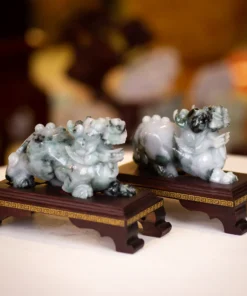 Cặp Tỳ Hưu Ngọc Phỉ Thúy (Ngọc Jadeite) Tự Nhiên Cao Cấp 2kg - M23501