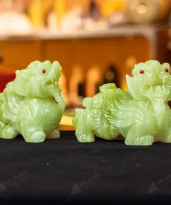 Cặp Tỳ Hưu Cánh Tiên Onyx Xanh 15cm - M2932286