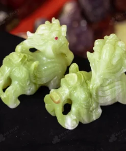 Cặp Tỳ Hưu Cánh Tiên Onyx Xanh 15cm - M2932286