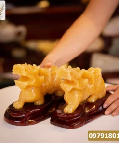 Cặp Tỳ Hưu Ngọc Hoàng Long 20cm - M1777