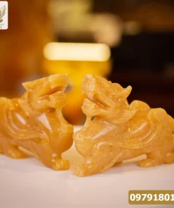 Cặp Tỳ Hưu Ngọc Hoàng Long 23cm - M0754