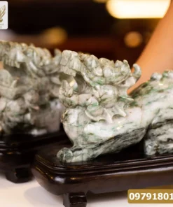 Cặp Tỳ Hưu Ngọc Phỉ Thúy (Ngọc Jadeite) Tự Nhiên Cao Cấp 10,8kg, 30cm - M2281