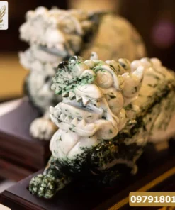 Cặp Tỳ Hưu Ngọc Phỉ Thúy (Ngọc Jadeite) Tự Nhiên Cao Cấp 12,3kg, 29cm - M2317