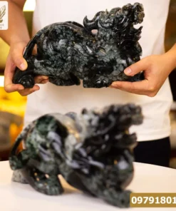 Cặp Tỳ Hưu Ngọc Phỉ Thúy (Ngọc Jadeite) Tự Nhiên Cao Cấp 16kg 32cm - M2319