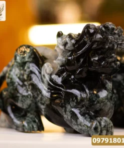 Cặp Tỳ Hưu Ngọc Phỉ Thúy (Ngọc Jadeite) Tự Nhiên Cao Cấp 16kg 32cm - M2319