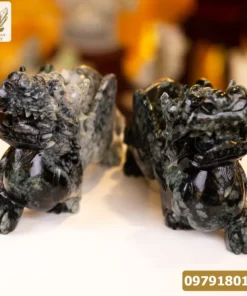 Cặp Tỳ Hưu Ngọc Phỉ Thúy (Ngọc Jadeite) Tự Nhiên Cao Cấp 16kg 32cm - M2319