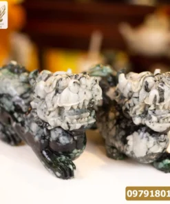 Cặp Tỳ Hưu Ngọc Phỉ Thúy (Ngọc Jadeite) Tự Nhiên Cao Cấp 15,6kg, 35cm - M2318