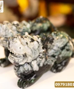 Cặp Tỳ Hưu Ngọc Phỉ Thúy (Ngọc Jadeite) Tự Nhiên Cao Cấp 15,6kg, 35cm - M2318