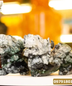 Cặp Tỳ Hưu Ngọc Phỉ Thúy (Ngọc Jadeite) Tự Nhiên Cao Cấp 15,6kg, 35cm - M2318