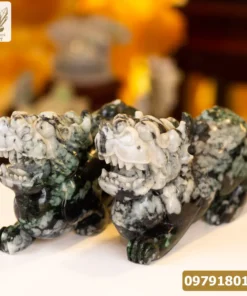 Cặp Tỳ Hưu Ngọc Phỉ Thúy (Ngọc Jadeite) Tự Nhiên Cao Cấp 15,6kg, 35cm - M2318