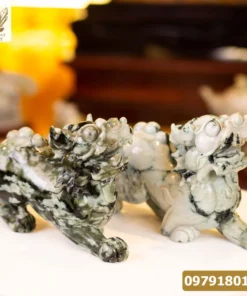 Cặp Tỳ Hưu Ngọc Phỉ Thúy (Ngọc Jadeite) Tự Nhiên Cao Cấp 16kg, 35cm - M2318