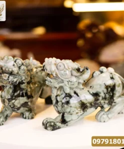 Cặp Tỳ Hưu Ngọc Phỉ Thúy (Ngọc Jadeite) Tự Nhiên Cao Cấp 16kg, 35cm - M2318