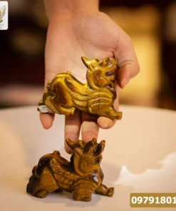 Cặp Tỳ Hưu Thạch Anh Mắt Hổ 10cm - M0699