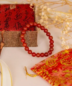 Vòng Tay Mã Não Đỏ 1A 8 Ly 079-0301A-8