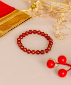 Vòng Tay Mã Não Đỏ 1A 8 Ly 079-0301A-8