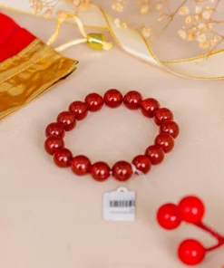 Vòng Tay Mã Não Đỏ 1A 12 Ly 079-0301A-12