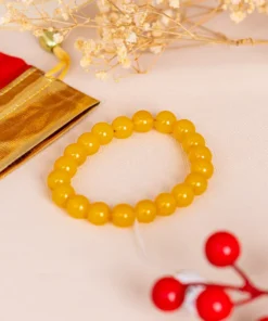 Vòng Tay Mã Não Vàng 1A 10 Ly 079-0351A-10