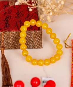 Vòng Tay Mã Não Vàng 1A 10 Ly 079-0351A-10