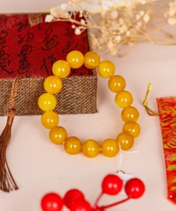 Vòng Tay Mã Não Vàng 1A 14 Ly 079-0351A-14