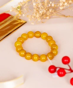 Vòng Tay Mã Não Vàng 1A 14 Ly 079-0351A-14